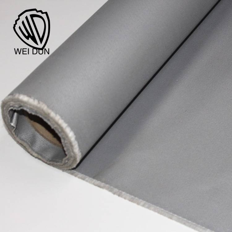 High Quality Double Sided Colored Fiber Glass Rubber Silicone Fabric